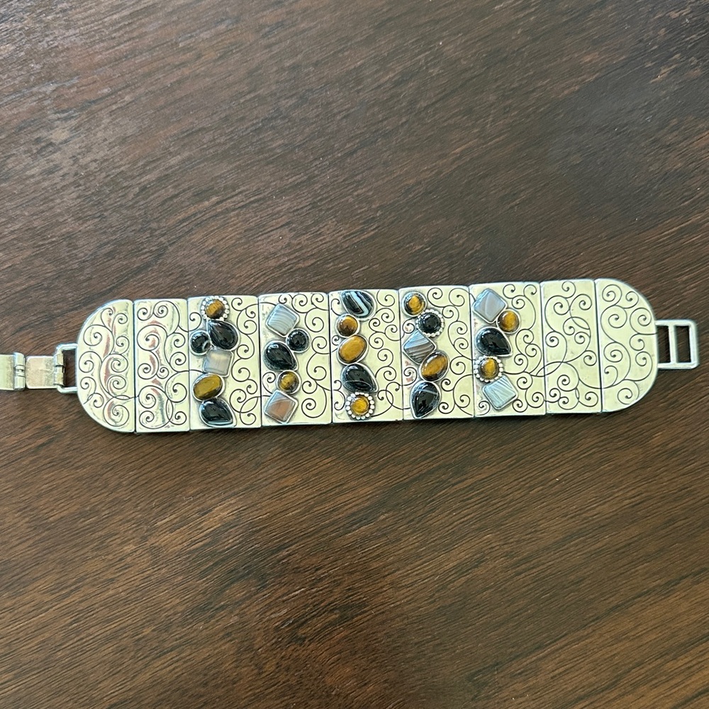 Brighton Silver Multi Stone Bracelet